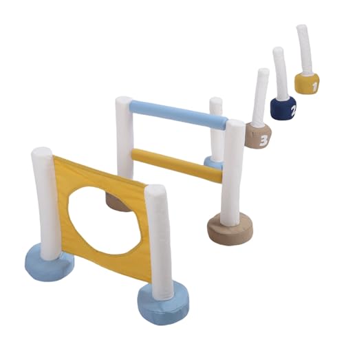 Fockety 3 In 1 Welpen - -Trainingsausrüstung, Leicht zu Zerlegen Tragbares Hundehindernis für Einstapfer -Starter -Starter -Kit mit Polyester -Baumwollstange für den Gebrauch Im von Fockety