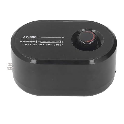 Fockety Aquarium-Sauerstoff-Luftpumpe, Stabile 3,2 W, Doppellagige Schalldämmung, 100–240 V, Leichte Aquarium-Sauerstoff-Luftpumpe für Kleine Fischteiche Im Freien (EU-Stecker 4 x 4 cm Fockety Aquarium-Sauerstoff-Luftpumpe, Stabile 3,2 W, Doppellagige Schalldämmung, 100–240 V, Leichte Aquarium-Sauerstoff-Luftpumpe für Kleine Fischteiche Im Freien (EU-Stecker 4 x 4 cm von Fockety