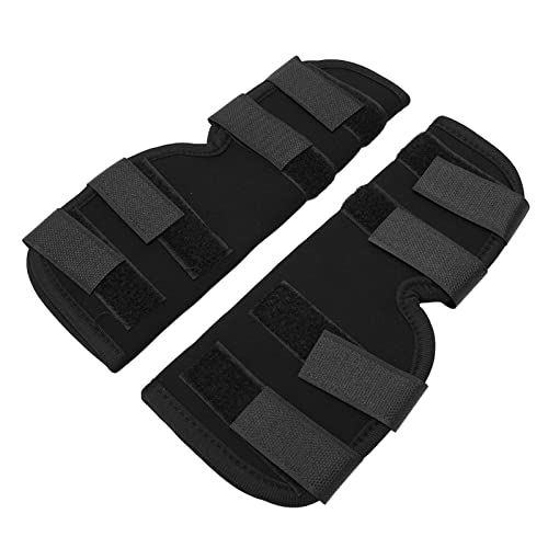 Fockety Beinstütze für Hunde, Elastisches Netzgewebe, 2 Stück, Schwarz, Verstellbare Kniestütze für Hunde, Reduziert Postoperative Schmerzen (M für Größe 11 12 13) von Fockety