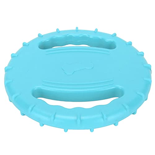 Fockety Dog Flying Disc, Durable Rubber Dogs Training Interactive Toys, 2 Sides Hollow Squeaky Puppy Flyer Toy Dog Lightweight Soft Frisbee Dog Toy for Small Medium Dog Outdoor Sport von Fockety