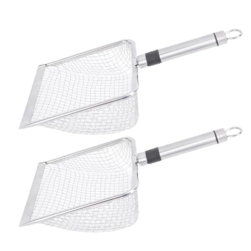 Fockety Edelstahl -Maschenstreu -Schaufel, Erweitertes Design Zur Einfachen Reinigung, Verhindert Wurfstreuung, Vielseitige Katzenstreuschaufel mit Ergonomischem Griff für Fockety Edelstahl -Maschenstreu -Schaufel, Erweitertes Design Zur Einfachen Reinigung, Verhindert Wurfstreuung, Vielseitige Katzenstreuschaufel mit Ergonomischem Griff für von Fockety