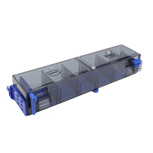 Fockety Fischtankfilter, Doppelte Suspension Wasserfall Progressive Filtrationssystem Fischtank Am Filter für Teichschildkrötenpanzer Salzwasser Süßwasserkristall Klar Grün (EU-Stecker 220V) von Fockety