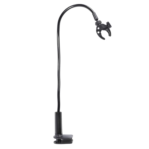 Fockety Haartrocknerständer, Freisprech-Föhnhalter mit Klemme, Verstellbarer Haartrocknerständerhalter, Edelstahl-Hundeföhnständer, Klemmhalterung für Arbeitsplatte (Black) von Fockety