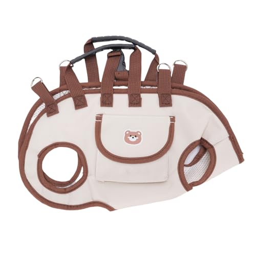 Fockety Haustierträgerschlinge, Tragbarer Atmungsaktiver Hundeträger mit Verstellbarem Riemen, Outdoor Hundelift Gurthhandtasche Welpen Behandeln Tasche für Katzengeschenkcamping (L) von Fockety