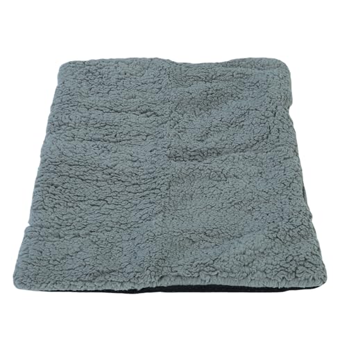 Fockety Hunde Bett Matte, Bequemes Plüsch-Warmes Haustier Kissen für Hunde Schlafbett Matte Anti Slip Weiches Katzen Polster, Warmes Haustier Kissen für Kaltes Wetter (hellgrau) von Fockety