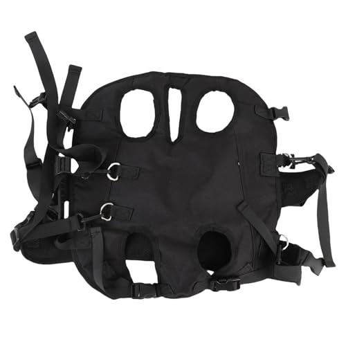 Fockety Hunde-Rucksackträger, tragbarer, atmungsaktiver Brustträger aus Netzgewebe mit Beinen nach außen und Sicherheitsgurt, Verstellbarer Haustier-Rucksack für Reisen, Wandern (M) von Fockety