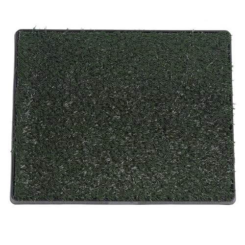 Fockety Hundegras Pinkelpads, Wiederverwendbare 3-Schicht-System Kunstrasen Töpfchen mit Drainage, Hund GrassPad mit Tray für Indoor (Großer Größe mit Schallwand) von Fockety