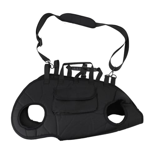 Fockety Hundeliftgurt, 2 in 1 Tragbarer Hundträger mit Kleinem Welpen -Leckerbissen, Sicherer Atmungsaktives Hundeschlinge für Outdoor, Traktion Rucksackträger Katzenbeutel für (M) von Fockety