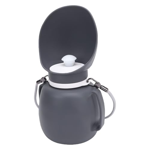Fockety Hundewasserflasche, 800 Ml Tragbares Faltbares Lecksicheres Silikon -Stier -Travel -Wasserspender mit Schüssel für Wanderlager Im Freien Im Freien von Fockety