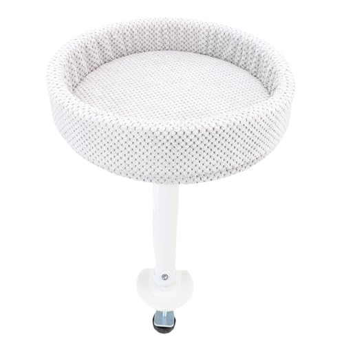 Fockety Katzenbett, Katzenbett für Homeoffice und Arbeitszimmer mit Verstellbarer Klemmvorrichtung, weiches Kunstfell, Katzenhängematte für Schreibtische und Spieltische von Fockety