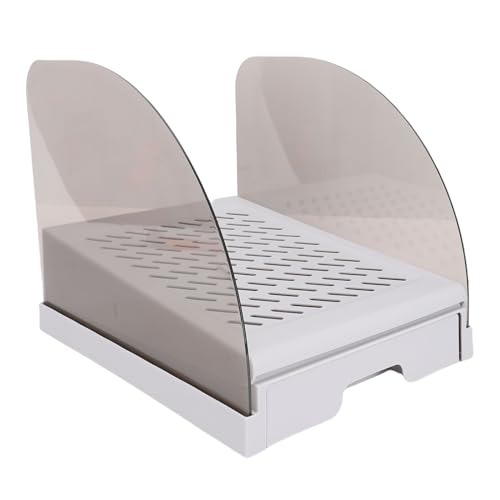 Fockety Katzenklo-Rampe, verstellbare Katzenklo-Rampe mit Schublade und Klappen auf beiden Seiten, erhöhte Katzenklo-Stufe für kleine und alte Katzen (Gray) von Fockety