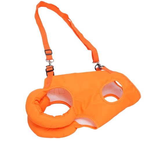 Fockety Verstellbares Hebegeschirr für Hunde, tragbare Tragetasche für große Hunde, Hinterbeinstütze weich gepolstertes Ganzkörpergeschirr für Haustiere mit Hebegriff und Leinenclip (L) von Fockety