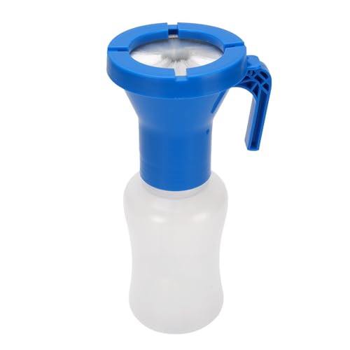 Fockety Zitzen-Dipp-Becher, 300ml Rückflussfrei Nippel Reinigung Desinfektion Zitzengießer Weitmundiges Design Leicht zu reinigen Kunststoff Nippel-Tauchbecher für Kuh Schaf Ziege (Blue) von Fockety
