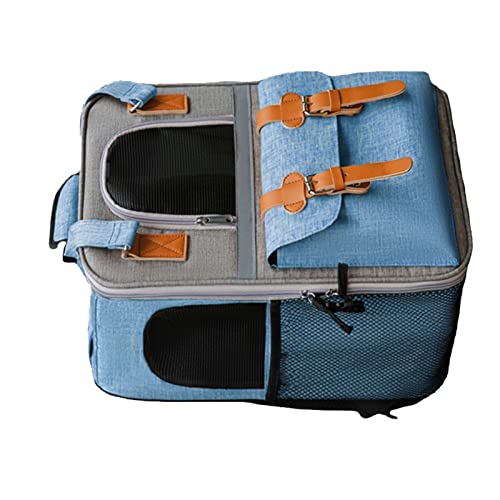 Haustier-Tasche, Katzen-. Praktisch, Großes Fassungsvermögen für Hunde Unterwegs (Blue) von Fockety