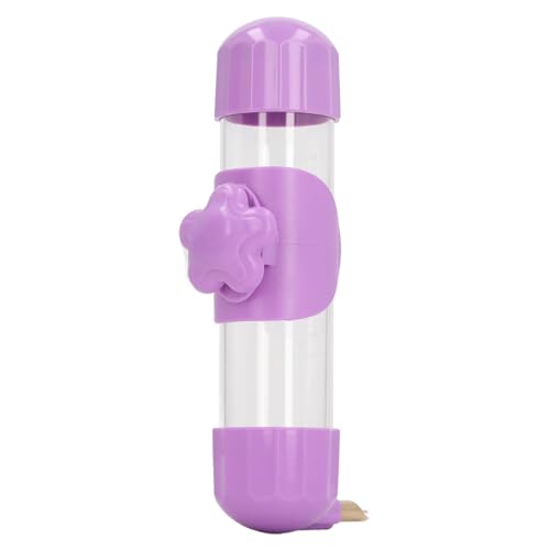 Fockety Haustier-Vogel-Wasser-Zufuhr, Auslaufsicherer Automatischer Vogeltränkespender Anti-Kippen Ausgesetzt Papageien-Wasserspender für Small Medium Large Papageien Chinchillas (Purple) von Fockety