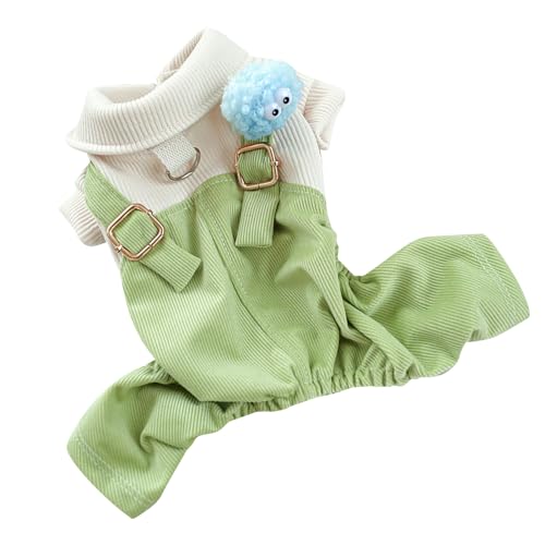 Fockety Hundekleidung, Stylischer Hundeoverall, Grün, süß für den Frühling und Beim Spazierengehen (S) von Fockety