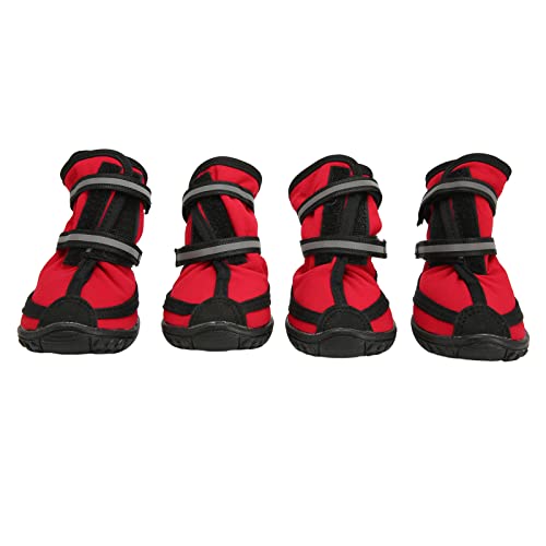 Hundestiefel für Hunde, wasserdichte Hundeschuhe für den Außenbereich, rutschfeste Hundepfotenschützer für Kleine, Mittelgroße und Große Hunde, Pfotenschutz für Winter, (XL) von Fockety