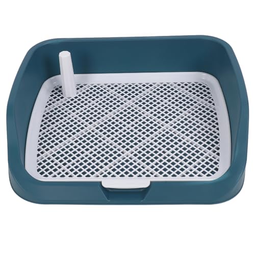 Hundetöpfchen-Tablett für den Innenbereich, Hunde-Töpfchen-Trainings-PIPI-Pad-Halter mit Spritzschutz und abnehmbarem Pfosten, Kunststoff-Töpfchen-Tablett für Welpentoilette Hundetöpfchen-Tablett für den Innenbereich, Hunde-Töpfchen-Trainings-PIPI-Pad-Halter mit Spritzschutz und abnehmbarem Pfosten, Kunststoff-Töpfchen-Tablett für Welpentoilette von Fockety