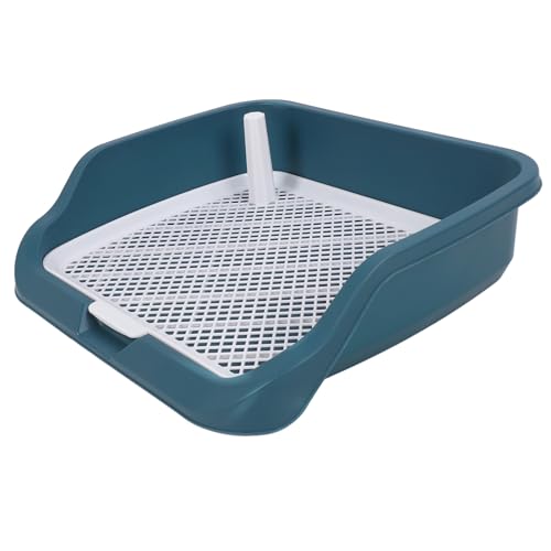 Hundetöpfchen Toilette, 53,3 X 43,2 cm, Badezimmer, Hundetoilette mit Abnehmbarem Gitter, Spritzwand, Säule, Welpen PIPI Netz Töpfchen Trainingstablett für Kleine Hunde, Puddy Hundetöpfchen Toilette, 53,3 X 43,2 cm, Badezimmer, Hundetoilette mit Abnehmbarem Gitter, Spritzwand, Säule, Welpen PIPI Netz Töpfchen Trainingstablett für Kleine Hunde, Puddy von Fockety