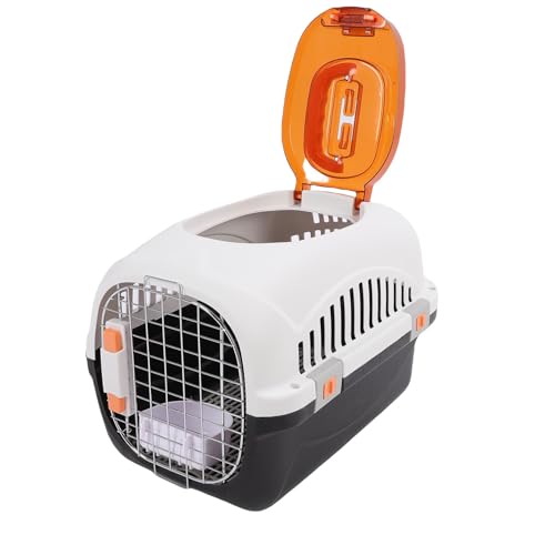 Hundezwinger, Plastikfluggesellschaft Zugelassene Drahttürhundkiste, Top- und Front -Ladung Schwerer Hartsieg -Haustierträger für Hunde und Katzen, Zuhause und Reisen (1) von Fockety