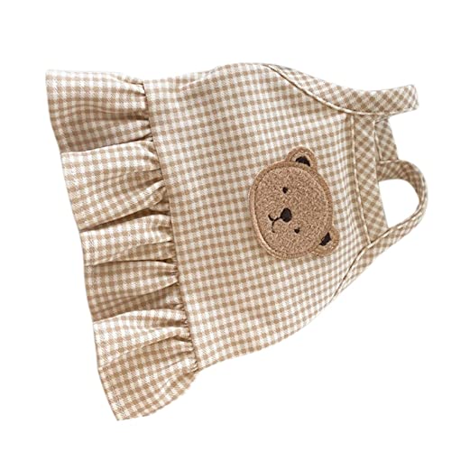 Kariertes Hundekleid, Modisch, Weich, Verhindert Pilling. Sommerliches, Atmungsaktives Hundekleid. Entzückendes Kleines Teddybärmuster Für Ihr Haustier. Zum Spazierengehen. Für Kariertes Hundekleid, Modisch, Weich, Verhindert Pilling. Sommerliches, Atmungsaktives Hundekleid. Entzückendes Kleines Teddybärmuster Für Ihr Haustier. Zum Spazierengehen. Für von Fockety