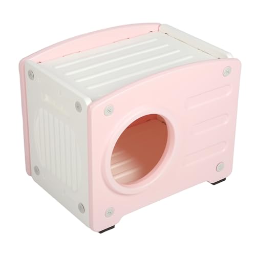 Katzenhäuser für Outdoor-Katzen, 22,0 x 16,1 x 18,1 Zoll Wasserdichtes Katzenhaus im Freien, Aerair Lüftung Robuster Tierheim für kleine Haustiere (Rosa) von Fockety