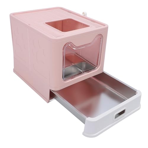 Katzentoilette aus Edelstahl, 20 X 16 X 15 Zoll, Geschlossenes Katzentöpfchen mit Großer Schublade, geruchs- und Auslaufsichere, Abgedeckte Katzentoilette für Haushalte mit Katzentoilette aus Edelstahl, 20 X 16 X 15 Zoll, Geschlossenes Katzentöpfchen mit Großer Schublade, geruchs- und Auslaufsichere, Abgedeckte Katzentoilette für Haushalte mit von Fockety