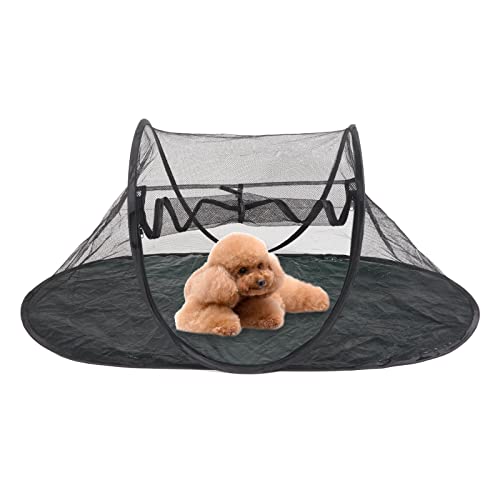 Katzenzelt Im Freien, Faltbares Tragbares Haustiergehege, Pop-Up-Haustierlaufstall mit Atmungsaktivem Netz, Tierspielzelt für Katzen und Kleine Hunde auf Deck, Park, Camping Katzenzelt Im Freien, Faltbares Tragbares Haustiergehege, Pop-Up-Haustierlaufstall mit Atmungsaktivem Netz, Tierspielzelt für Katzen und Kleine Hunde auf Deck, Park, Camping von Fockety