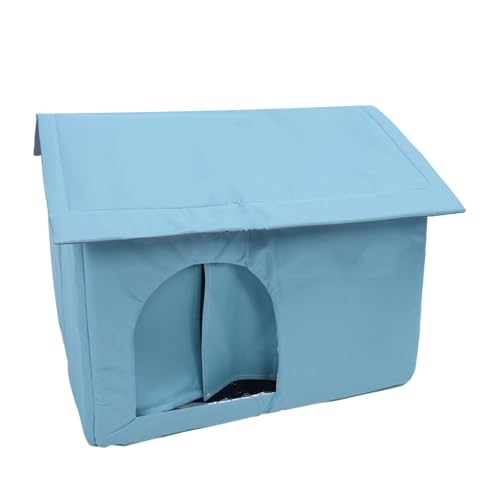 Kühlendes Katzenhaus Im Freien, Wetterfestes, Isoliertes Katzenhaus, Katzenzelt mit 9 Stück Eisbeutel, Katzenunterschlupf für Katzen Im Winter und Sommer, (46 x 30 cm/18,1 x 11,8 Kühlendes Katzenhaus Im Freien, Wetterfestes, Isoliertes Katzenhaus, Katzenzelt mit 9 Stück Eisbeutel, Katzenunterschlupf für Katzen Im Winter und Sommer, (46 x 30 cm/18,1 x 11,8 von Fockety