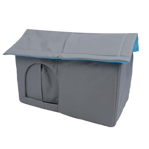 Kühlendes Katzenhaus für Outdoor- oder Indoor Katzen, 360° Wasserdichtes, Wetterfestes Wildkatzenhaus mit 9 Eisbeuteln, Sommerisolierter Outdoor Wildkatzenunterschlupf für (Extra Kühlendes Katzenhaus für Outdoor- oder Indoor Katzen, 360° Wasserdichtes, Wetterfestes Wildkatzenhaus mit 9 Eisbeuteln, Sommerisolierter Outdoor Wildkatzenunterschlupf für (Extra von Fockety