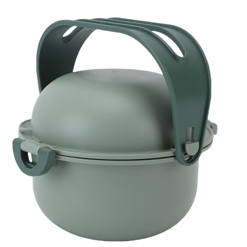 Tragbare 2-in-1-Hundenäpfe, Faltbares Design, Doppelnäpfe, Geeignet für Hunde und Katzen, aus Kunststoff und Edelstahl, Ideal für Outdoor-Abenteuer, Reisen, Zum Aufbewahren von (Green) von Fockety