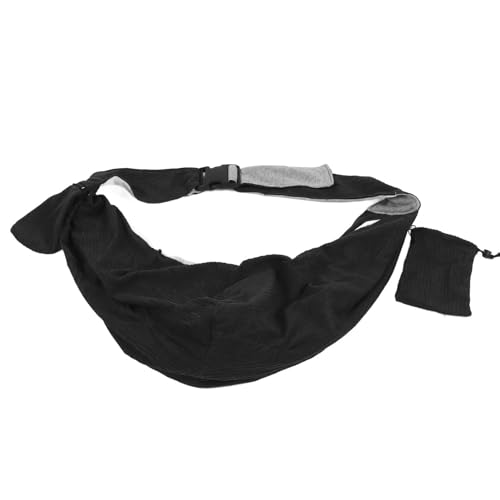 Tragbare Haustiertragetasche, Faltbare, Bequeme, Atmungsaktive Hundetragetasche für Kleine Katzen (Black) von Fockety
