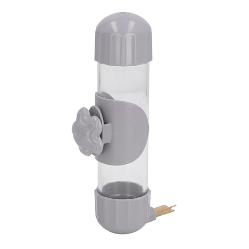 Wasserspender für Haustiervögel, Auslaufsicher Automatisch Vogelkäfig-Wasserspender Vogeltränke, Papageienvogel Automatisches Trinkgerät für Small Medium Große Papageien (Gray) von Fockety