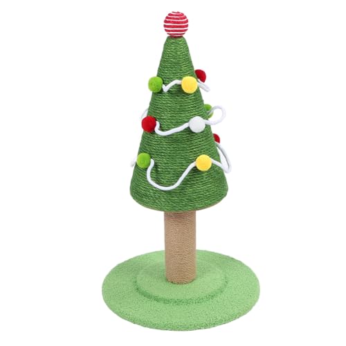 Weihnachtsbaum-Katzenkratzbaum, Hoher Kratzbaum mit Sisalseil, Natürliches Sisal-Weihnachtsdekor, Sisalseil-Katzenspielzeug für Kätzchen und Erwachsene Katzen, (Groß: 40 x 65 cm Weihnachtsbaum-Katzenkratzbaum, Hoher Kratzbaum mit Sisalseil, Natürliches Sisal-Weihnachtsdekor, Sisalseil-Katzenspielzeug für Kätzchen und Erwachsene Katzen, (Groß: 40 x 65 cm von Fockety