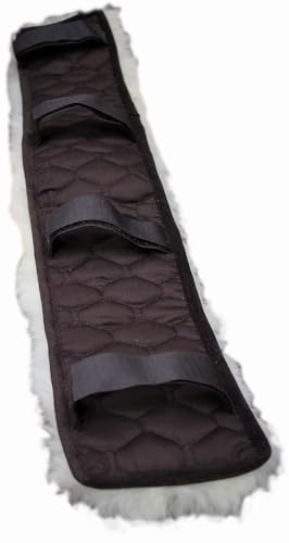 Förster-Fellnest Echt Lammfell Geschirrschoner, Gurtschoner für Brustblatt, Selet, Kammdeckel, Longiergurt - Deutsche Produktion - Viele Größen von Förster-Fellnest
