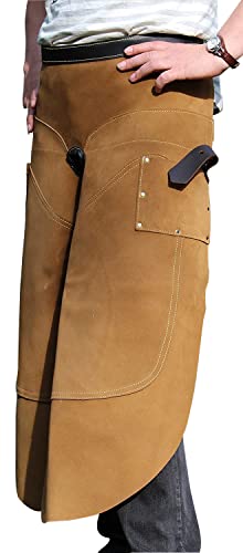 Hufschürze, Schmiedeschürze - SCHMALERE AUSFÜHRUNG - Hufbeschlag-Schürze, stabiles Leder für Hufschmiede, Hufpflege von Förster-Fellnest