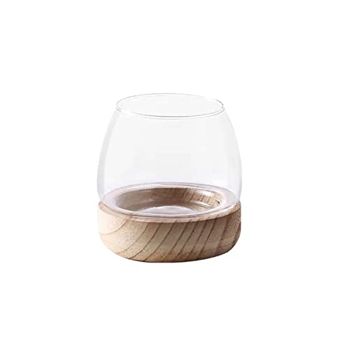 Fofetbfo Glas-Hydrokultur-Pflanzenterrarium Einzigartige Fischschale Aquarium mit Holzsockel Klarglas Aquarium Fischschale Vase für Pflanze und Betta-Fisch Fofetbfo Glas-Hydrokultur-Pflanzenterrarium Einzigartige Fischschale Aquarium mit Holzsockel Klarglas Aquarium Fischschale Vase für Pflanze und Betta-Fisch von Fofetbfo