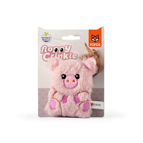 FOFOS Pig Floppy Crinkle Katzenspielzeug FOFOS Pig Floppy Crinkle Katzenspielzeug von BarkButler
