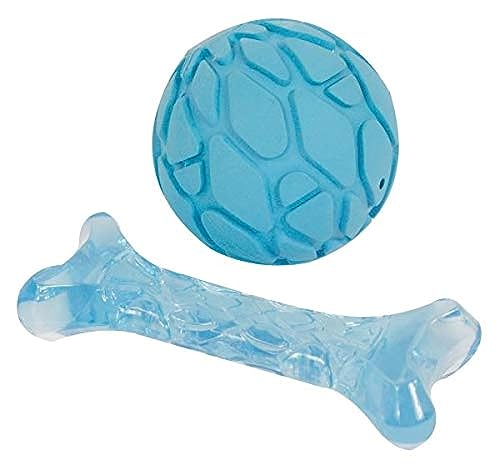 Fofos Milk Bone & Ball Welpenspielzeug, Blau von Fofos