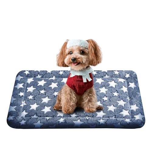 Hundebett-Matte – weiche Hundeboxunterlage – strapazierfähige Hundehüttenunterlage für kleine, mittelgroße und große Hunde – Hundebox-Matte perfekt für Kisten, Zwinger oder Bodengebrauch von Fogkiss
