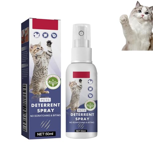 Purrshield Anti Cat Scratch Spray, Purrshield Cat Abschreckung, natürliche sichere Katzenabweismittel in Innen- und Außenbereich, lang anhaltender Schutz, sichere Formel (1Pcs) von Fokayo
