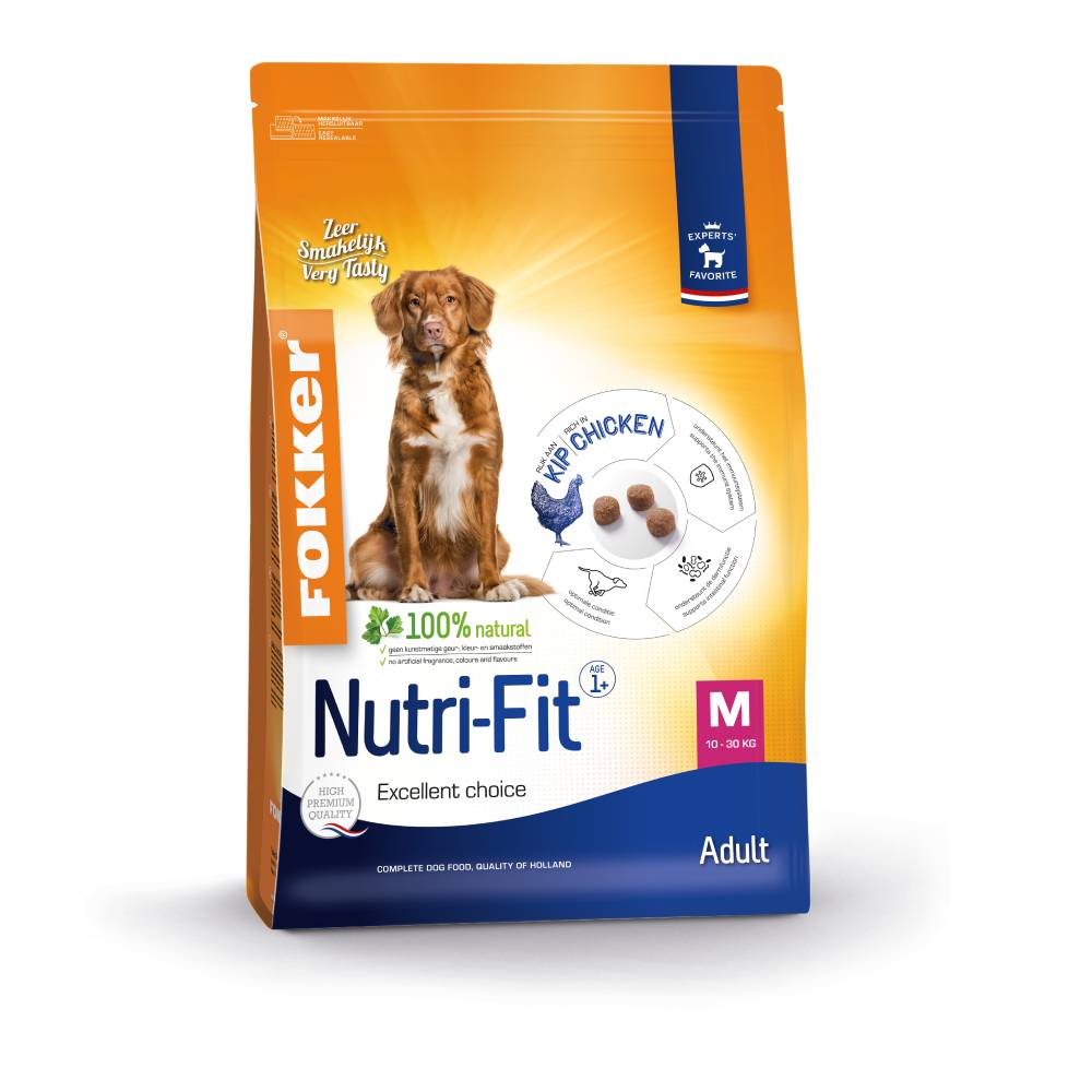 Fokker Adult Medium Nutri-Fit Hundefutter - Doppelpack: 2 x 13 kg von Fokker