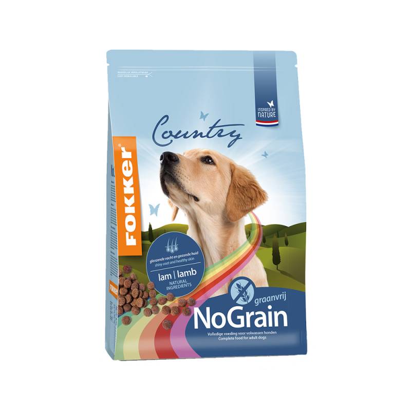 Fokker Dog Country NoGrain - Lamm - 2,5 kg von Fokker