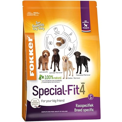 Trockenfutter für Hunde Labradoodle Labrador Golden Retriever Flat Coated mit Truthahn (13 kg) von Fokker