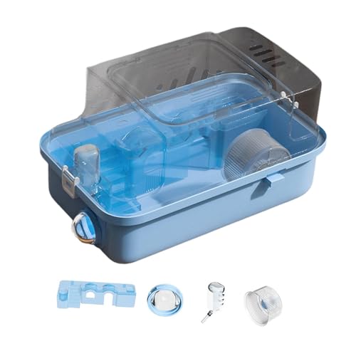 Folpus 2 Schichten Hamsterkäfig mit öffentlichem oberem atmungsaktivem kompakten kleinen Tier Käfig Lebensraum für Zuckergleiter Kleintiere Kaninchen, Blau Folpus 2 Schichten Hamsterkäfig mit öffentlichem oberem atmungsaktivem kompakten kleinen Tier Käfig Lebensraum für Zuckergleiter Kleintiere Kaninchen, Blau von Folpus