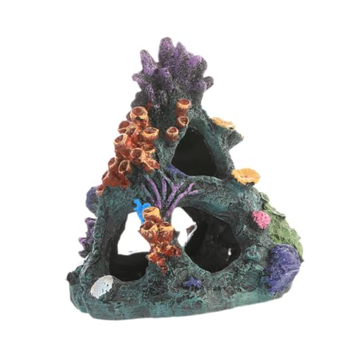 Folpus Aquarium Korallenhöhle Fischtank Berghöhle Landschaft Dekor Fischtank Ornament Harz Korallengestein für Rasse von Folpus