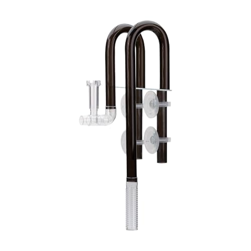 Folpus Aquarium Lily Pipe Aquarium Wasserpflanze Tank Zufluss Abfluss Lily Pipe Zufluss, 12mm Schwarz von Folpus