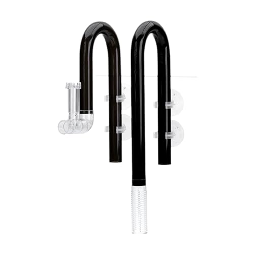 Folpus Aquarium Lily Pipe Aquarium Wasserpflanze Tank Zufluss Abfluss Lily Pipe Zufluss, 16mm Schwarz von Folpus