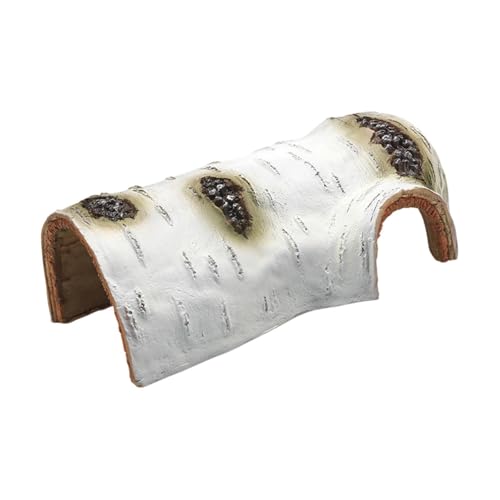 Folpus Aquariumdekoration Ornamentpflanzen versorgt Fischtankbehörde Aquarium Höhlengestein für Schlangenchamäleon Bart Drache, L von Folpus