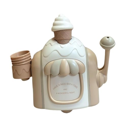 Folpus Badeblasen-Maker-Spielzeug, Eisschaum, Badewannen-Blasen-Spielzeug, Seifenblasen-Kuchen-Spielset für Kinder, Gelb von Folpus